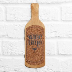 Органайзер настенный с пробкой Wine time 92 х 290 мм No Brand