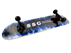 Скейтборд дерево 31х8", колеса PU 60х45, Вид 4, арт. QZH1121-10 "Импортные товары"(игрушки)