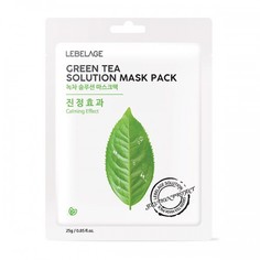 Тканевая маска для лица LEBELAGE GREEN TEA SOLUTION MASK