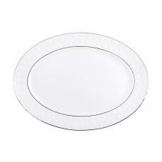 Блюдо фарфоровое овальное Коралл K01-OP12 Династия 310мм