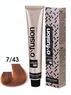 Профессиональная краска для волос Aidha Klher Ofusion BB-hair technology, тон 7/43, 100мл
