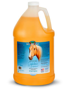 Шампунь для лошадей Bio-Groom Golden Sheen c протеином и ланолином. Концентрат 1:5. 3.8 л