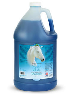 Шампунь для лошадей со светлой шерстью Bio-Groom Show White (концентрат 1 к 8). 3,8 л