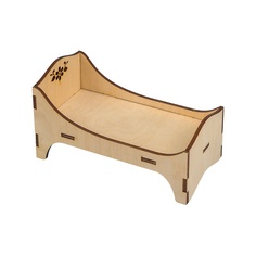 Mr. Carving Кроватка, фанера, 17х9х8,5 см