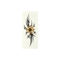 Татуировка на тело браслет Солнце в стиле трайбл 5х12 см Toomix