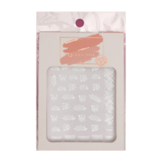 Наклейки для ногтей «Абстракция», цвет серебристый 4434242 Queen Fair