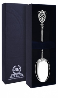 Ложка чайная Меценат из серебра АргентА