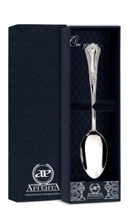 Ложка чайная Фаворит из серебра АргентА