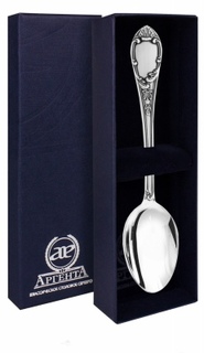 Ложка чайная Престиж из черненого серебра АргентА