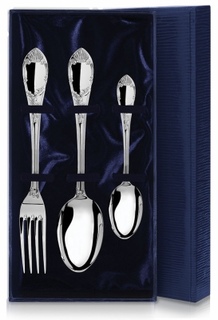 Набор столовый Престиж из серебра ложка + вилка + ложка чайная АргентА