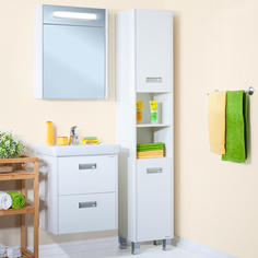 Бриклаер Мебель для ванной Бриклаер Палермо 55 подвесная с 2 ящиками