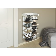 Тумба для обуви 520х340х940 Дуб Сонома/Рамух Белый No Brand