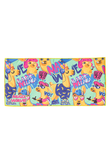 Спортивное полотенце Mad Wave Microfiber Towel Llama 40x80 зеленый