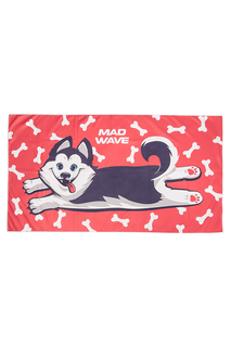Спортивное полотенце Mad Wave Microfiber Towel Husky 80x140 красный