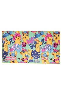 Спортивное полотенце Mad Wave Microfiber Towel Llama 80x140 зеленый