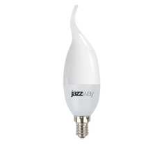 Лампа светодиодная LED 9Вт Е14 холодный матовая свеча на ветру. 2859549A JazzWay