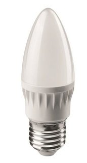 Лампа светодиодная LED 6вт E27 теплый матовая свеча ОНЛАЙТ | код. 19208 | NAVIGATOR 1шт.