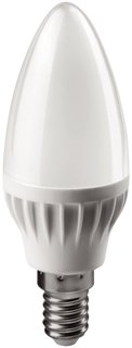 Лампа светодиодная LED 6вт E14 теплый матовая свеча ОНЛАЙТ | код. 19206 | NAVIGATOR 1шт.