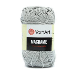 Пряжа YarnArt Macrame, 90 г, 130 м 100% полиэстер 149 серо-коричневый, 6 мотков