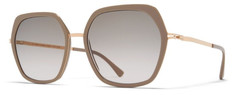 Солнцезащитные очки женские MYKITA VALDA A42 CHAMPAGNE GOLD/BROWN GREY