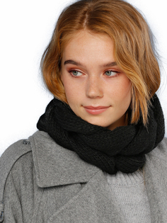 Снуд женский Siberika Джоди черный, 25х20 см