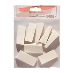 Набор спонжей для нанесения косметики, 5 × 2 см, 8 шт, цвет белый 3101232 Queen Fair