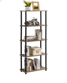 Этажерка деревянная ЛДСП Gastrorag GR-5TB1-DT 5 полок, серо-коричневый