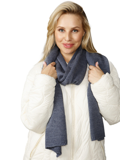 Палантин женский Siberika Хэдвиг джинса, 228х37 см