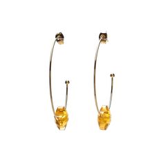 Серьги из бижутерного сплава с янтарем Moon Paris Mo-1902-016_02