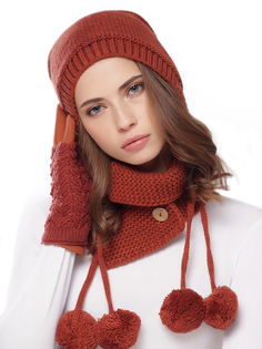 Снуд женский Siberika Джерри коньяк, 60х14 см