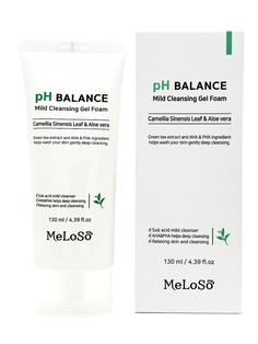 Пенка для умывания смягчающая с Камелией и Алоэ Вера Meloso Mild Cleansing Gel Foam 130 мл
