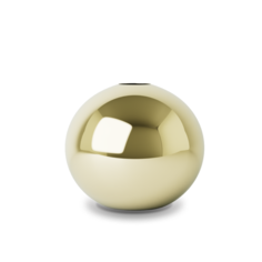 Керамическая декоративная ваза шар Solmax для цветов размер S 8,5х7,5 см золотой