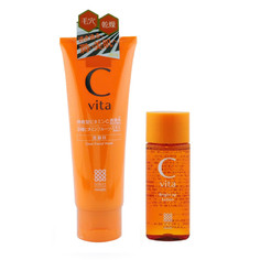 Антиоксидантная пенка с витамином С 100 гр+Лосьон с витамином С 25 мл Meishoku Cvita