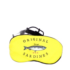 Маска для сна Sardines желтая No Brand