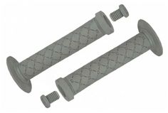 Ручки-грипсы велосипедные C100 3-402 резин. BMX 145мм+1фикс. СЕРЫЕ CLARKS
