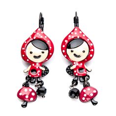 Серьги из бижутерного сплава с эмалью Moon Paris C&C-BO12425