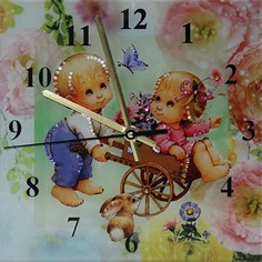 Часы с кристаллами Swarovski "Потехе час" Хрустальные подарки