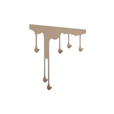 Вешалка в прихожую для одежды и аксессуаров TEMPACHE "Капельки", бежевая, 54x60x3,5см,1шт.
