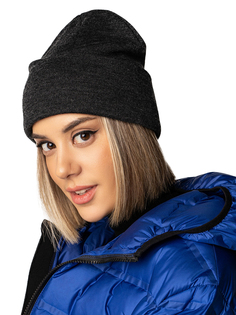 Шапка бини женская Siberika Ингрид антрацит, р. 54-56