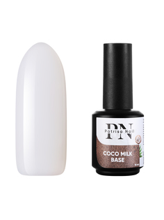 База для гель-лака Patrisa Nail Coco milk base камуфлирующая каучуковая молочная, 16 мл
