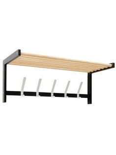 Вешалка настенная KETT-UP ECO GRETA (ГРЕТА) натур/черный