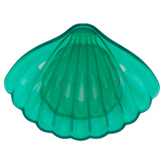 Мыльница ракушка, зеленая No Brand