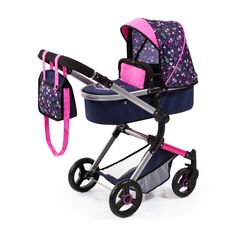 Коляска для кукол премиального класса Bayer Design Combi Dolls Pram Neo Vario синий