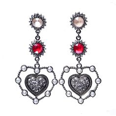 Серьги из бижутерного сплава с swarovski Moon Paris MV-1811-014_01