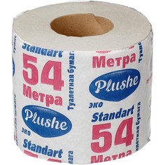 Туалетная бумага Plushe Eco 1-слойная 1 шт