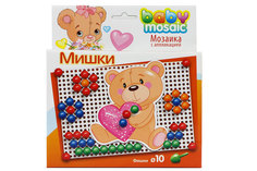 Мозаика детская с аппликацией Toys Union Мишки 60 фишек