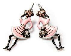 Серьги из бижутерного сплава с эмалью Moon Paris C&C-BO13950