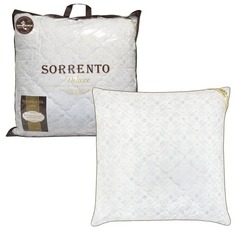 Подушка для сна 50х70 см Верблюжья шерсть стеганая Sorrento Deluxe сатин на кровать, диван