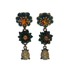 Серьги из бижутерного сплава с swarovski Moon Paris Mo-1902-094