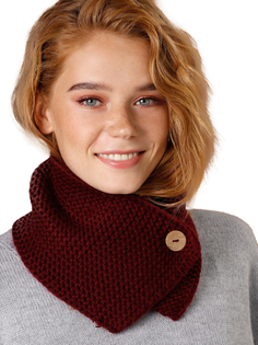 Снуд женский Siberika Джерри черная вишня, 60х14 см